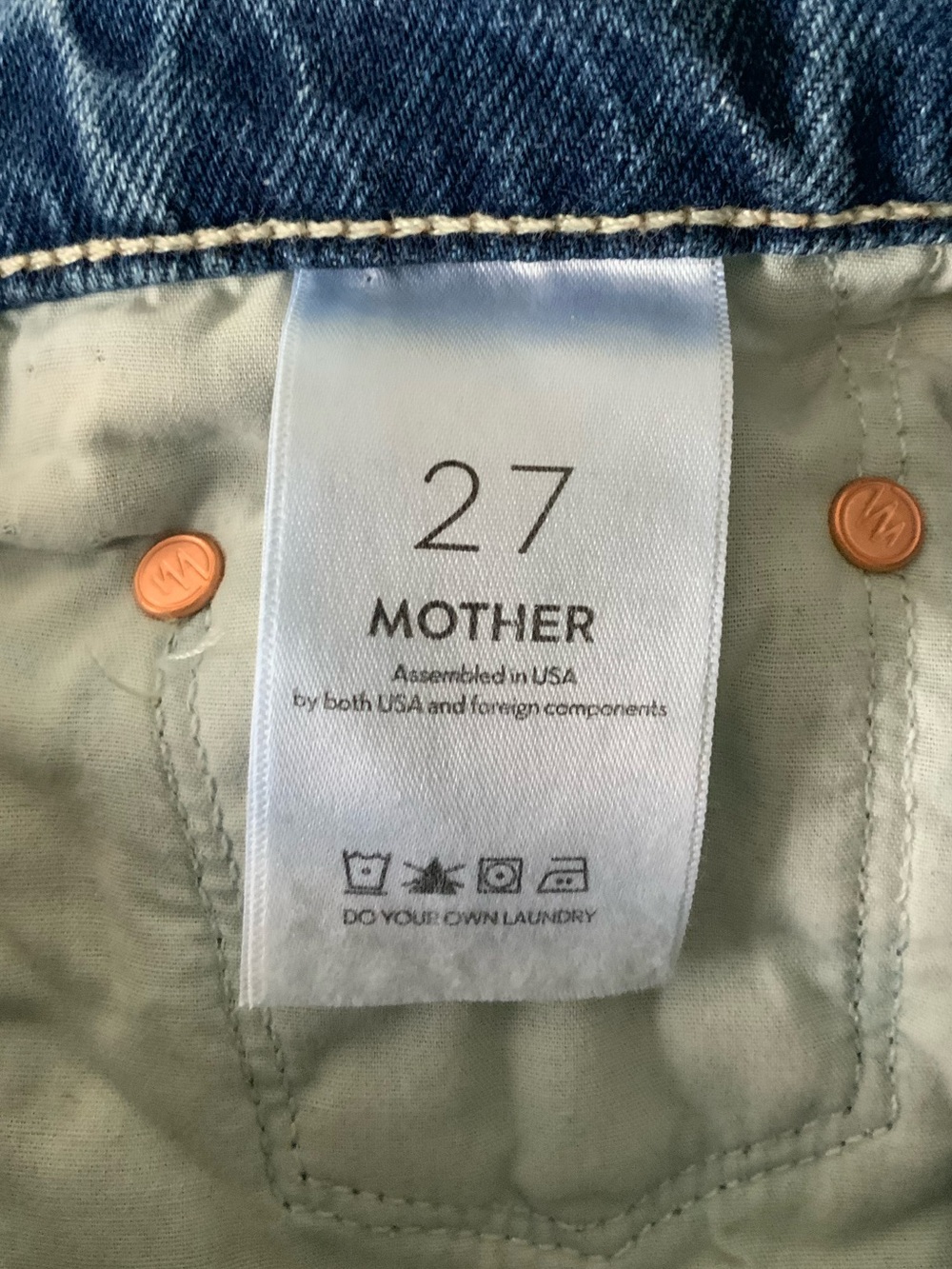 MOTHER SUPERIOR Jeans Reifler Early Blue Size 27 - Picture 10 of 14